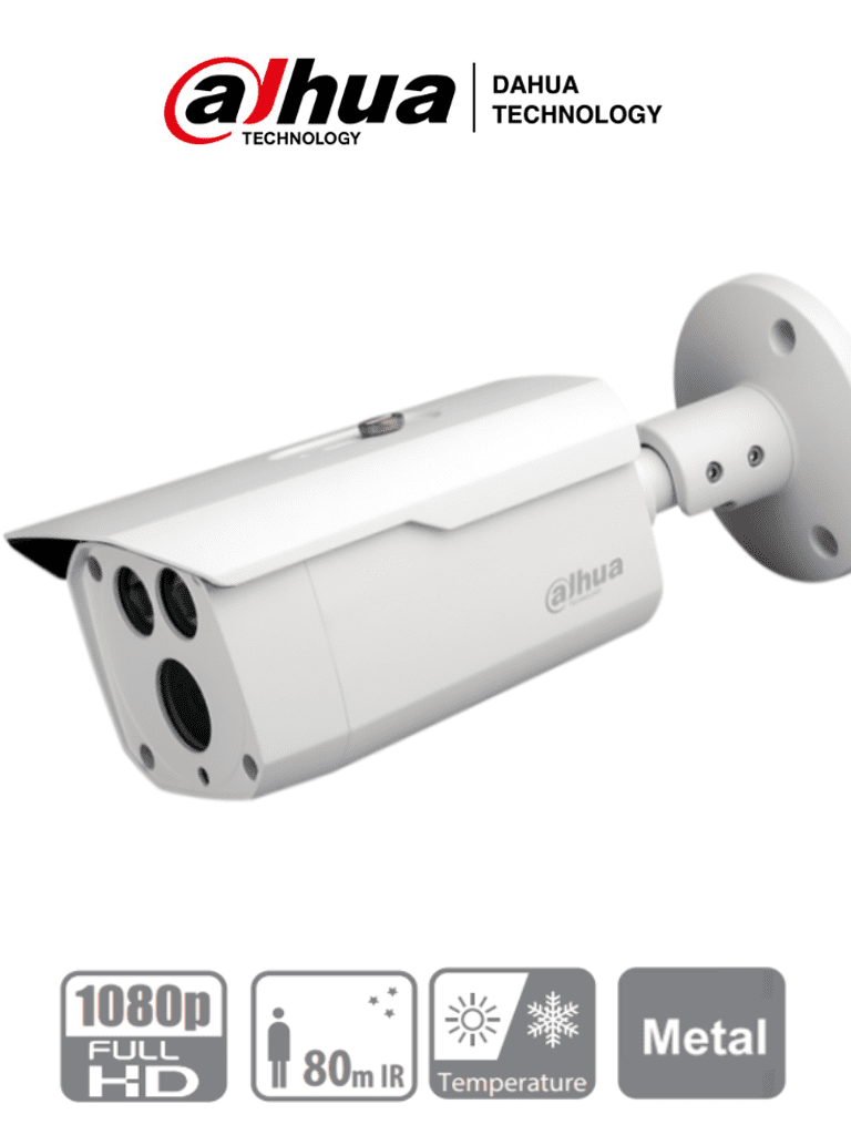 DAHUA HAC-HFW1200D-036- Camara Bullet HDCVI 1080p/ Lente 3.6 mm/ 87.5 Grados de Apertura/ Smart IR 80 Mts/ IP67/ Metálica/ DWDR/ BLC/ HLC/ TVI AHD y CVBS DAHUA HAC-HFW1200D-036- Camara Bullet HDCVI 1080p/ Lente 3.6 mm/ 87.5 Grados de Apertura/ Smart IR 80 Mts/ IP67/ Metálica/ DWDR/ BLC/ HLC/ TVI AHD y CVBS